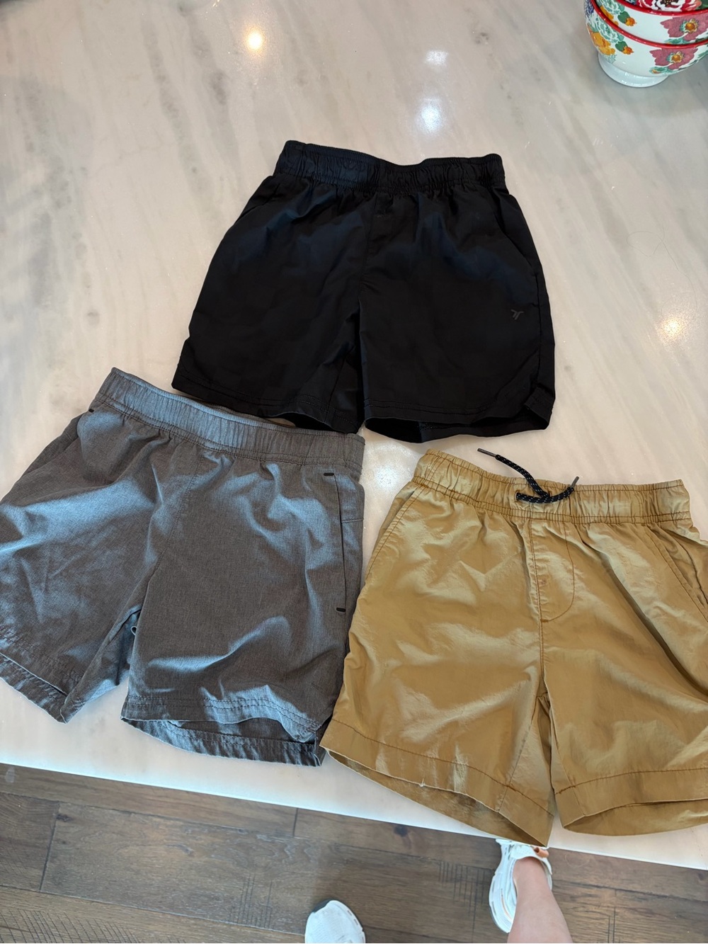 Old Navy Boys Quick-Dry Shorts Lot of 3 Size 6–7 StretchTech Dock Shorts